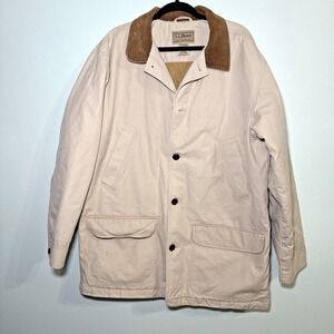 LL Bean Original Barn Jacket XL Tall Lined Canvas Chore Heavy Field Coat